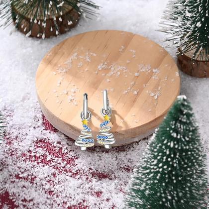 Imagem de Brincos Femininos de Prata 925 - Design Arco-Íris com Dopamina - Para Festa e Noivado