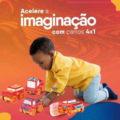 Imagem de Brinkadeira Carros Click - Blocolândia Click Sortido XK104 Dismat