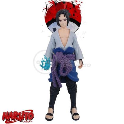 Imagem de Brinquedo Action Figure Sasuke Uchiha Shippuden 18Cm Colecionável Universo Ninja Ultimate