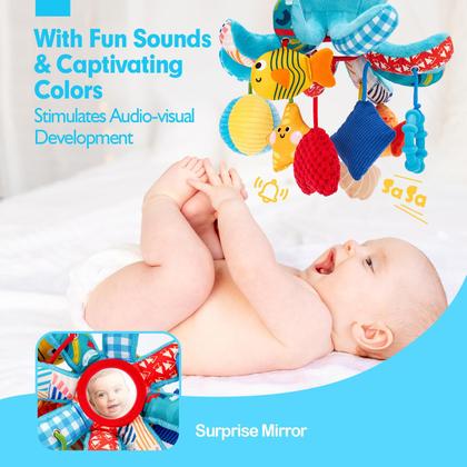 Imagem de Brinquedo Activity Octopus de 3 a 6 meses com cabos de tração e muito mais