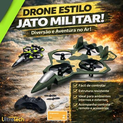 Imagem de Brinquedo Aeronave Voador Lutador de Espuma Controle Remoto