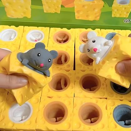 Imagem de Brinquedo Anti-Stress Pop up Mouse Cheese Block Squeeze Toy Para Crianças E Adultos