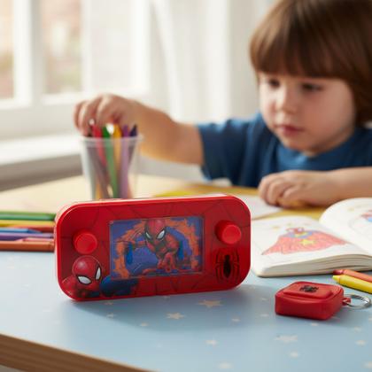 Imagem de Brinquedo Aquaplay Homem Aranha Marvel Etitoys Original Jogo de Argolas Infantil Portátil