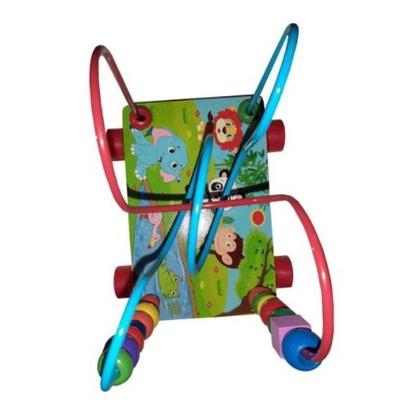 Imagem de Brinquedo Aramado Com Rodinhas E Desenho De Animais Madeira
