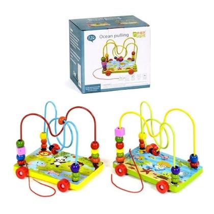 Imagem de Brinquedo Aramado Com Rodinhas E Desenho De Animais Madeira
