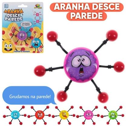 Imagem de Brinquedo Aranha Desce Parede Grudenta, Divertida e Viciante!