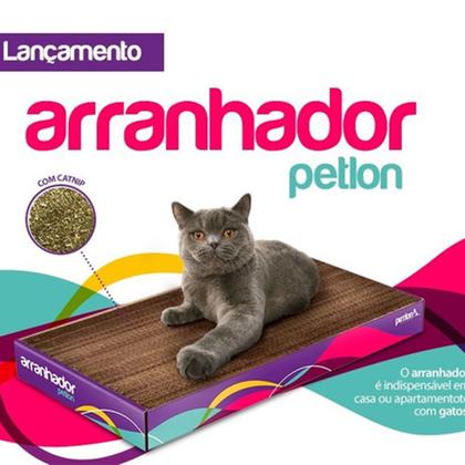 Imagem de Brinquedo Arranhador De Papelão Para Gatos Gatinhos Pets + Catnip Erva do Gato Cat Nip Relaxante 100% Natural Poste Protetor Sofá Cama Cortina Petlon