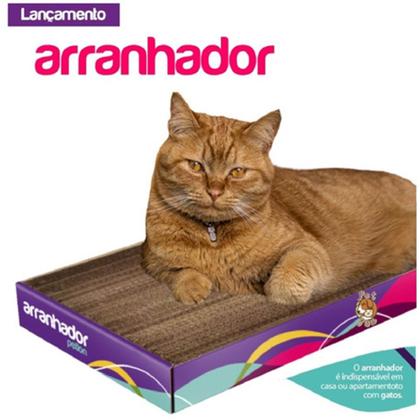 Imagem de Brinquedo Arranhador De Papelão Para Gatos Gatinhos Pets + Catnip Erva do Gato Cat Nip Relaxante 100% Natural Poste Protetor Sofá Cama Cortina Petlon