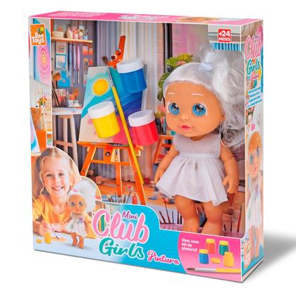 Imagem de Brinquedo Artístico Mini Club Girls Pintura Para Colorir O Cabelo E Criar Visuais Novos