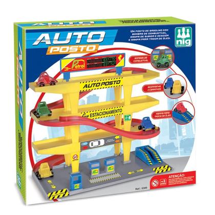 Imagem de Brinquedo Auto Posto Lava Rapido Com 3 Andares E Carrinhos - Nig
