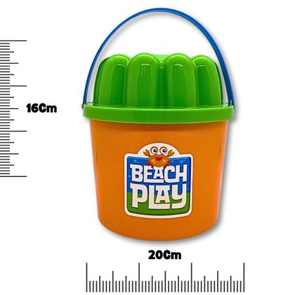 Imagem de Brinquedo Balde De Praia Com Kit Acessórios Areia Beach Play