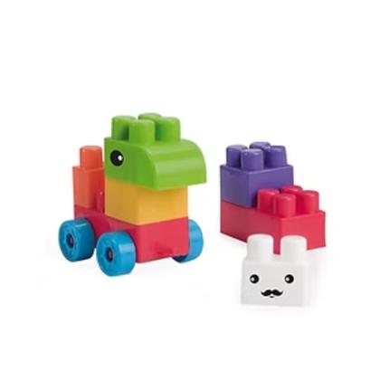 Imagem de Brinquedo Balde Monta Blocos 24 Peças Sortidos Lummar