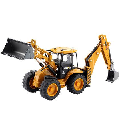 Brinquedo Basculante Engenharia Rolo Compactador Articulado Huina Concreto Civil - Huina Toys Imagem de Brinquedo Basculante Engenharia Rolo Compactador Articulado Huina Concreto Civil