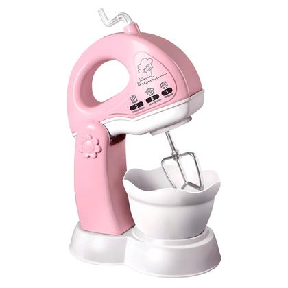 Imagem de Brinquedo Batedeira New Le Chef Rosa Com Tigela Removível Brincando De Cozinha Menina