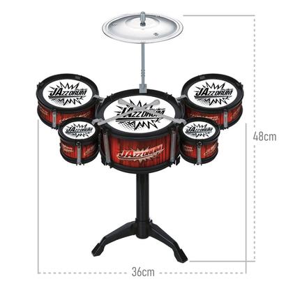 Imagem de Brinquedo Bateria Infantil Com 5 Peças De Tambores Art Brink
