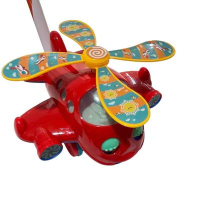 Imagem de Brinquedo Bebê Empurrar Puxar Som Musical Educativo Pedagogico Pica Pau Aviao ou Siri