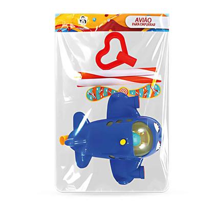 Imagem de Brinquedo Bebê Empurrar Puxar Som Musical Educativo Pedagogico Pica Pau Aviao ou Siri