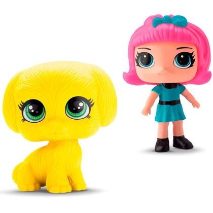 Imagem de Brinquedo Belatrix Club Pet Boneca De Vinil Articulada Com Cachorrinho Shih Tzu Silmar