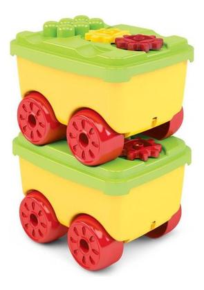 Imagem de Brinquedo Blocos De Montar Box Engrenagens Blocolandia Carri