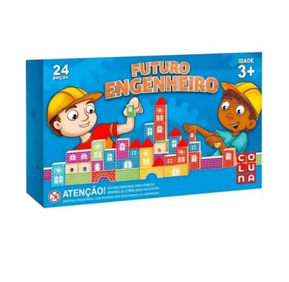 Imagem de Brinquedo Blocos De Montar Futuro Engenheiro 24 Peças