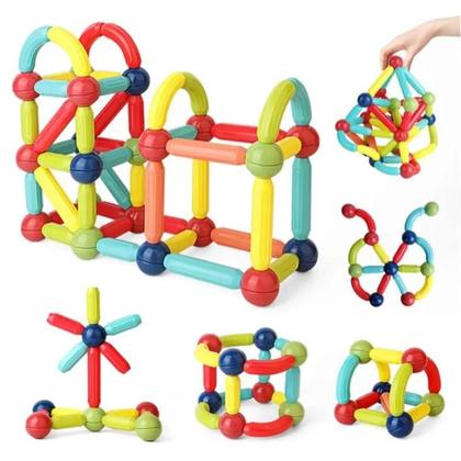 Imagem de Brinquedo Blocos De Montar Magneticos 36PEÇAS