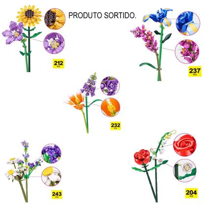Brinquedo Blocos de Montar Max Flores Sortidas - Candide
