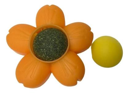 Imagem de Brinquedo Bola Interativo Com Catnip Cola Na Parede Chão