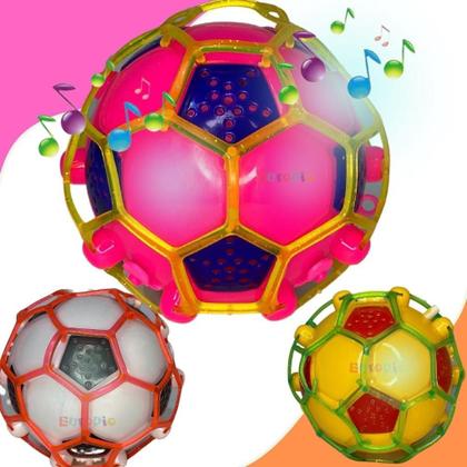 Imagem de Brinquedo Bola Maluca Pula Vibra Com Luz De Led