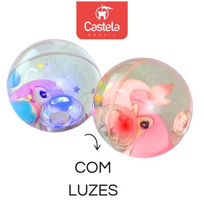 Imagem de Brinquedo Bolinha de Gel Com Led Sereia Bola Divertida Sortido - Castela 