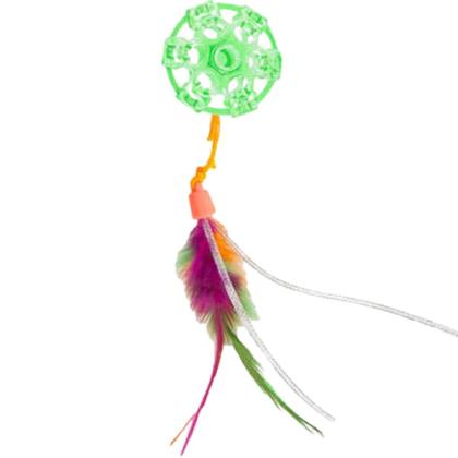 Imagem de Brinquedo Bolinha para Gato JW Lattice Ball Recheável Com Catnip Verde