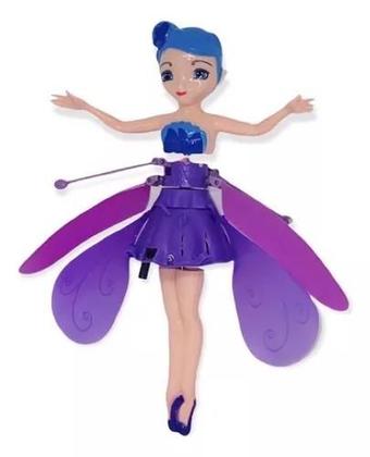 Imagem de Brinquedo Boneca Fada Que Voa Brinquedo Fadinha Drone Sensor De Mão