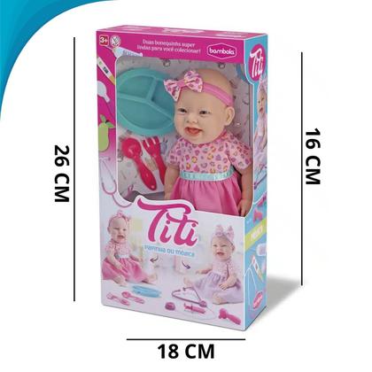 Imagem de Brinquedo Boneca Titi Papinha Para Criança Presente De Aniversário