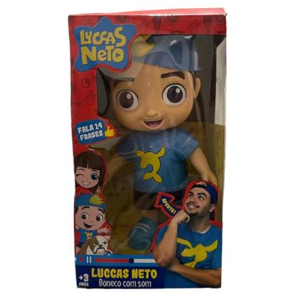 Imagem de Brinquedo Boneco Luccas Neto  Articulado 27Cm Fala 14 Frases