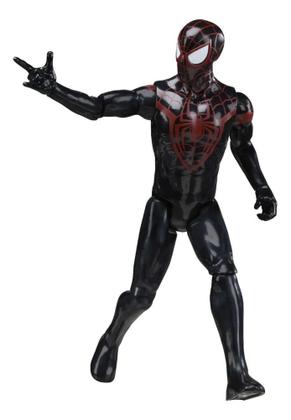 Imagem de Brinquedo boneco marvel homem aranha titan series miles morales figura - Hasbro