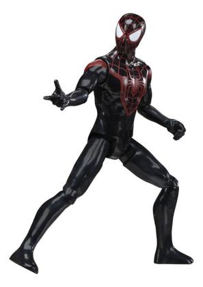 Imagem de Brinquedo boneco marvel homem aranha titan series miles morales figura - Hasbro