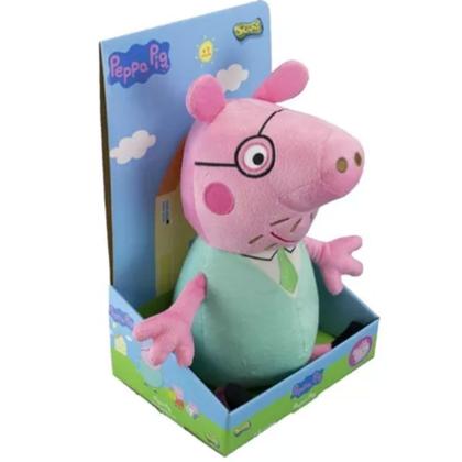 Imagem de Brinquedo Boneco Pelucia Peppa Pig Papai Pig
