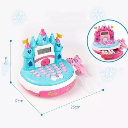 Imagem de Brinquedo Caixa Registradora Infantil Castelo Azul Fenix
