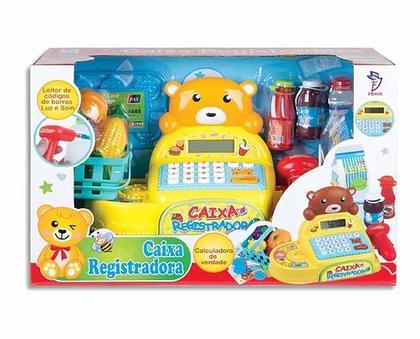 Imagem de Brinquedo Caixa Registradora Pequena Calculadora De Verdade