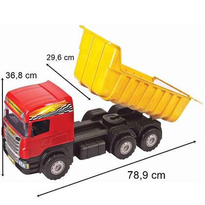 Brinquedo Caminhão Infantil Caçamba Grande 5050 Magic Toys Imagem de Brinquedo Caminhão Infantil Caçamba Grande 5050 Magic Toys