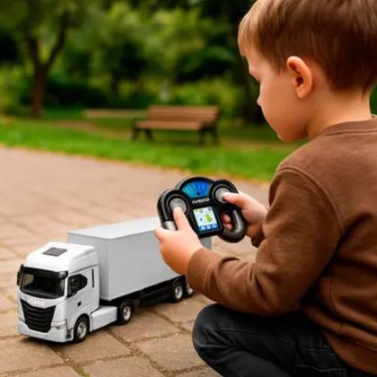 Imagem de Brinquedo Caminhão Mini Iveco Bau S-Way Controle Remoto Sortido e Unitário Usual Brinquedos - 698