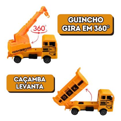 Imagem de Brinquedo Caminhões Kit Construção Obra Caminhão trator