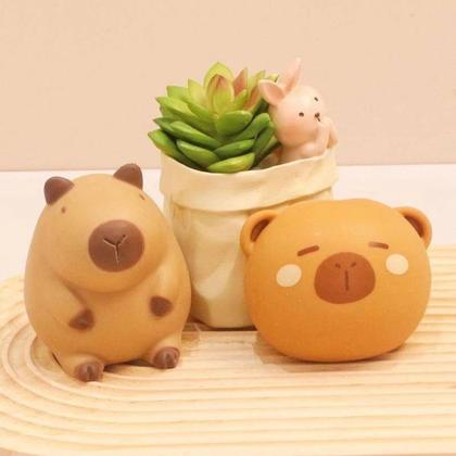 Imagem de Brinquedo Capivara Squishy Antiestresse Puxa e Estica - Smactudo