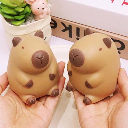 Imagem de Brinquedo Capivara Squishy Antiestresse Puxa e Estica - Smactudo