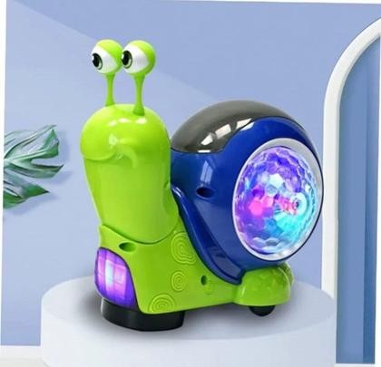 Imagem de Brinquedo Caracol Aventura Lenta Variação de Cores nterativo Infantil Bebê Caracol Fujão Recarregável C/ Som Luz Movi