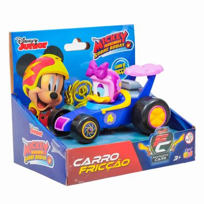 Imagem de Brinquedo Carrinho De Fricção Disney Mickey Minnie Pateta Pato Donald Margarida - EBN Kids