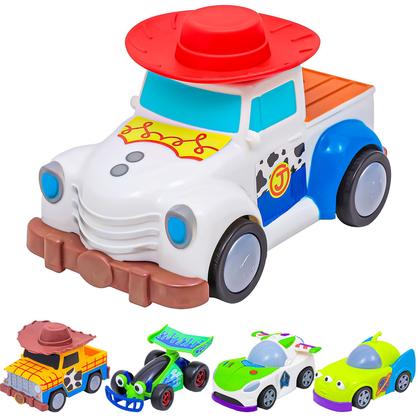 Imagem de Brinquedo Carrinho De Fricção Toy Story Infantil Personagem Woody Buzz Disney - EBN Kids