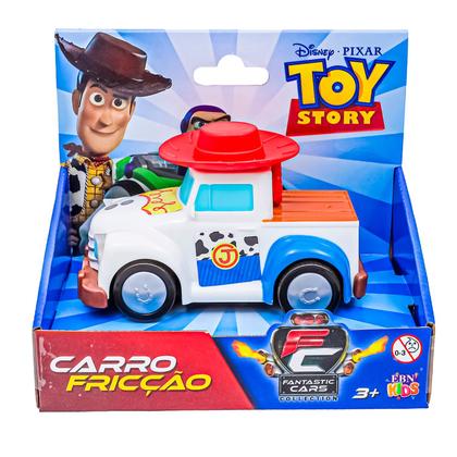 Imagem de Brinquedo Carrinho De Fricção Toy Story Infantil Personagem Woody Buzz Disney - EBN Kids