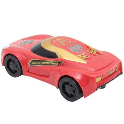 Imagem de Brinquedo Carro Carrinho Fricção Meninos Marvel Filme Vingadores Homem De Ferro ABS EBN Kids
