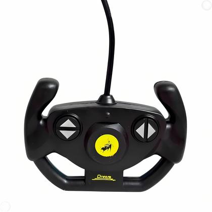 Imagem de Brinquedo Carro De Corrida Controle Volante Todas Direções Luzes Esportivas Escala 1:18