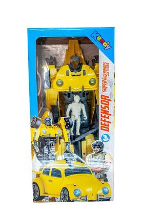 Imagem de Brinquedo Carro Fusca Robô Grande Transformer com Boneco